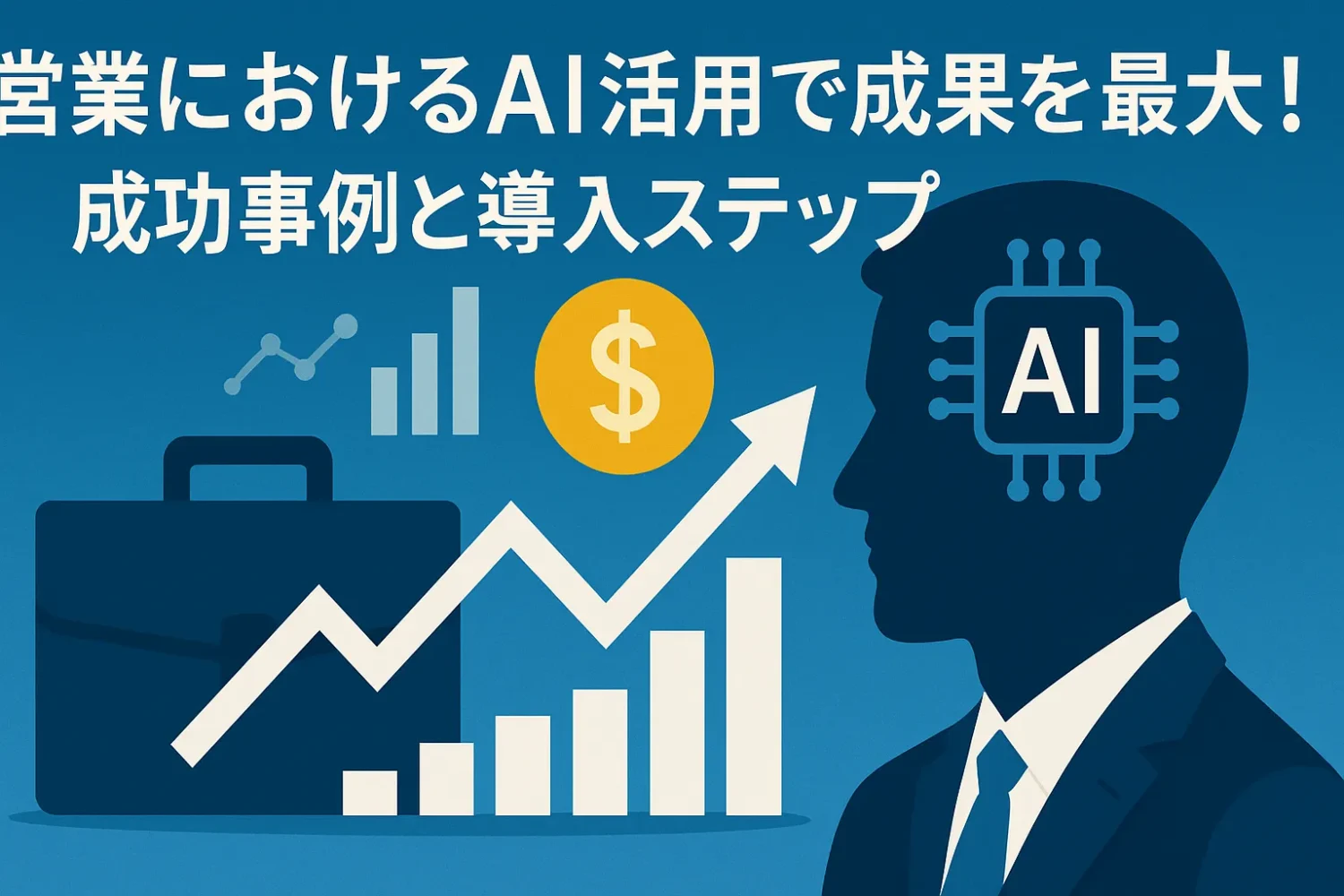 営業におけるAI活用で成果を最大化！成功事例と導入ステップ